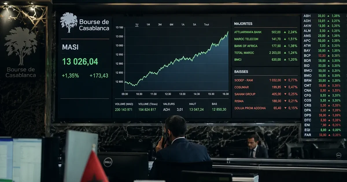 MASI : composition, calcul et lecture de l'indice de la Bourse de Casablanca