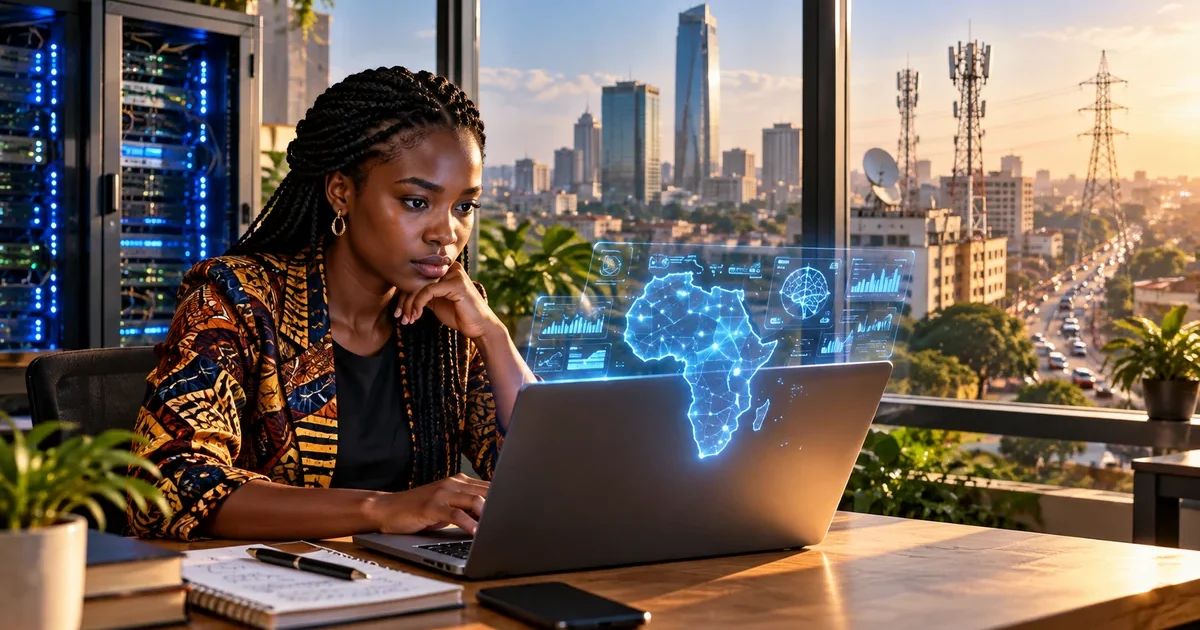 Intelligence artificielle en Afrique : infrastructures numériques, connectivité et transformation économique.