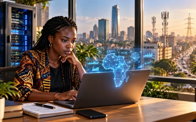Intelligence artificielle en Afrique : infrastructures numériques, connectivité et transformation économique.